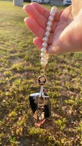 Pearl Wristlet Keychain