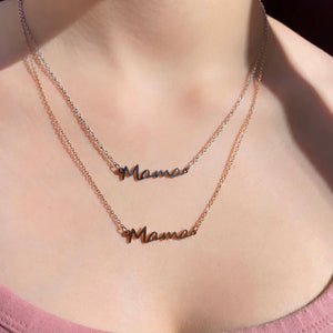 Collar Mama | Acero Inoxidable Chapado en Oro de 18k