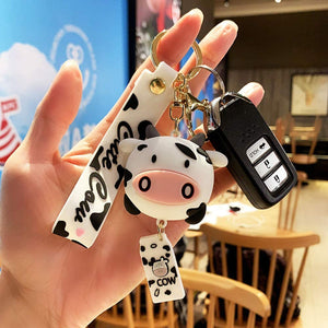 Cute Cow Keychain