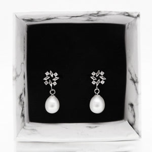 Elegant Pearl Charm Earrings