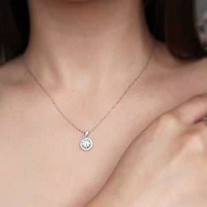 18k Gold-Plated Moissanite Pendant Necklace