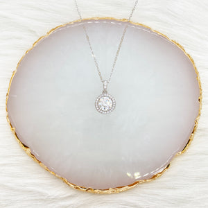 18k Gold-Plated Moissanite Pendant Necklace