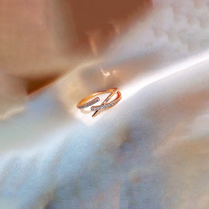 Rhinestone Wrap Ring | Rose Gold